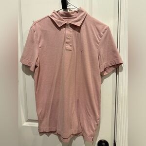 American Eagle Super Soft Polo Shirt Pink XS Standard Fit